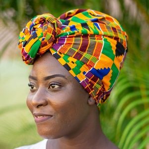 African Kente Head Wrap - K3